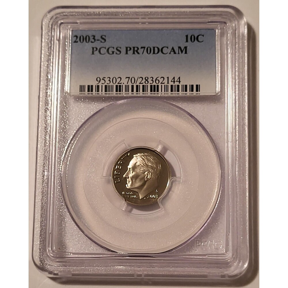 2003 S Clad Roosevelt Dime Proof PR70 DCAM PCGS